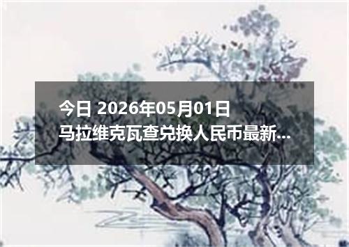 今日 2026年05月01日 马拉维克瓦查兑换人民币最新汇率行情