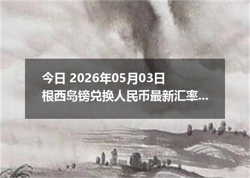 今日 2026年05月03日 根西岛镑兑换人民币最新汇率行情